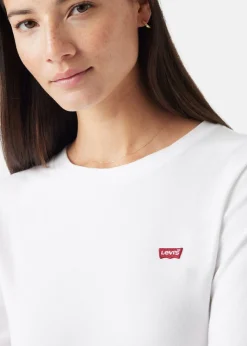 ESSENTIAL HM LS TEE WHITE +