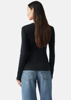 ESSENTIAL HM LS TEE WHITE +