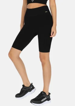 High Waist Rib Seamless Short Tights