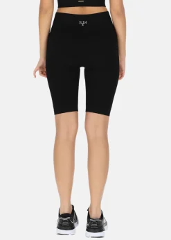 High Waist Rib Seamless Short Tights