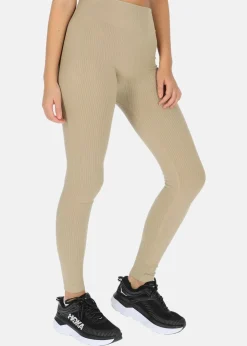 High Waist Rib Seamless Tights