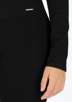 High Waist Rib Seamless Tights