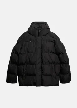 HOODED 5 BAFFLE SPORTS PUFFER