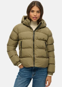 HOODED SPORTS PUFFER JACKET