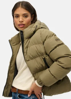 HOODED SPORTS PUFFER JACKET