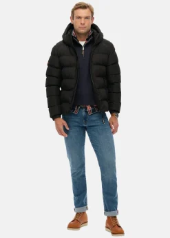 HOODED SPORTS PUFFER JACKET