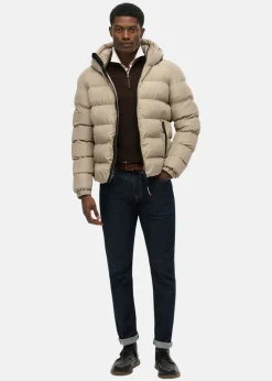 HOODED SPORTS PUFFER JACKET