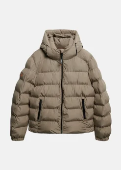 HOODED SPORTS PUFFER JACKET
