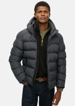 HOODED SPORTS PUFFER JACKET