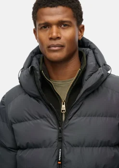 HOODED SPORTS PUFFER JACKET