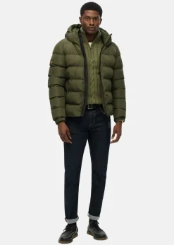 HOODED SPORTS PUFFER JACKET