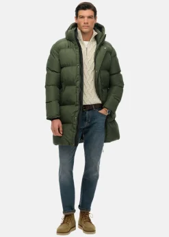 HOODED SPORTS PUFFER MID JKT