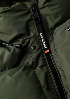 HOODED SPORTS PUFFER MID JKT