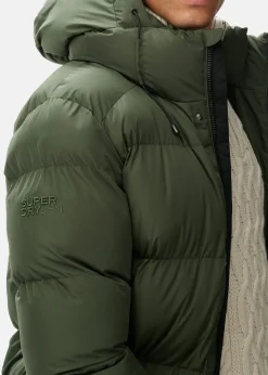 HOODED SPORTS PUFFER MID JKT