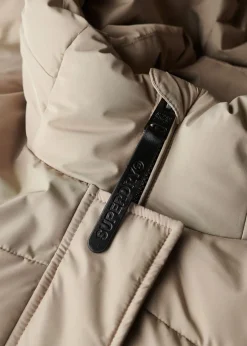 HOODED SPORTS PUFFER MID JKT