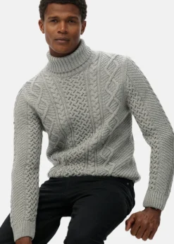 JACOB CABLE ROLL NECK JUMPER
