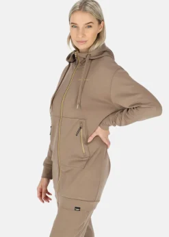 Lounge Long Zip Hood W