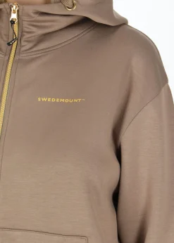 Lounge Long Zip Hood W