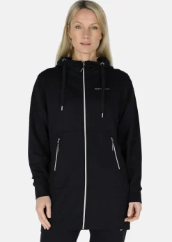 Lounge Long Zip Hood W