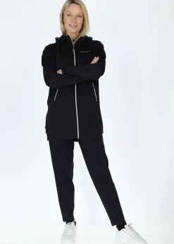 Lounge Long Zip Hood W