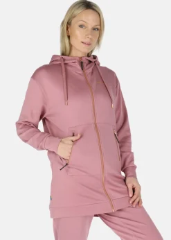 Lounge Long Zip Hood W