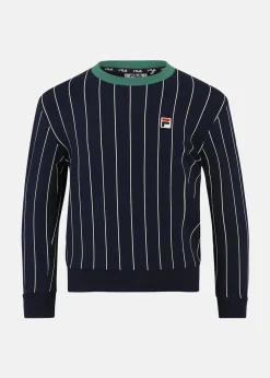 LUKOW pinstriped crew sweat