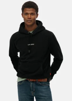 MICRO LOGO FLEECE HOOD