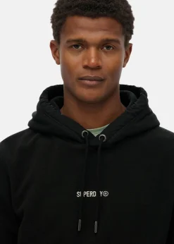 MICRO LOGO FLEECE HOOD