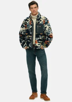 PRINTED FLEECE ZIP THRU