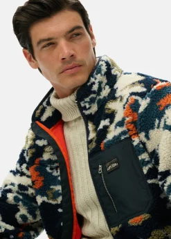 PRINTED FLEECE ZIP THRU