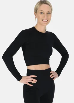 Ribbed Seamless Crop Top W