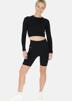 Ribbed Seamless Crop Top W