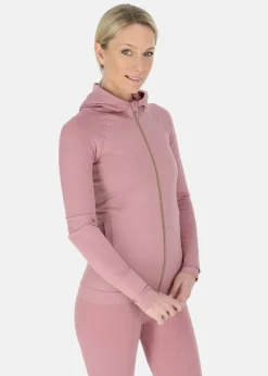 Ribbed Seamless Fullzip Hood W