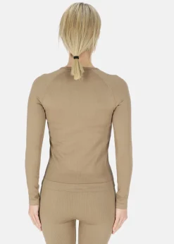 Ribbed Seamless Long Sleeve W