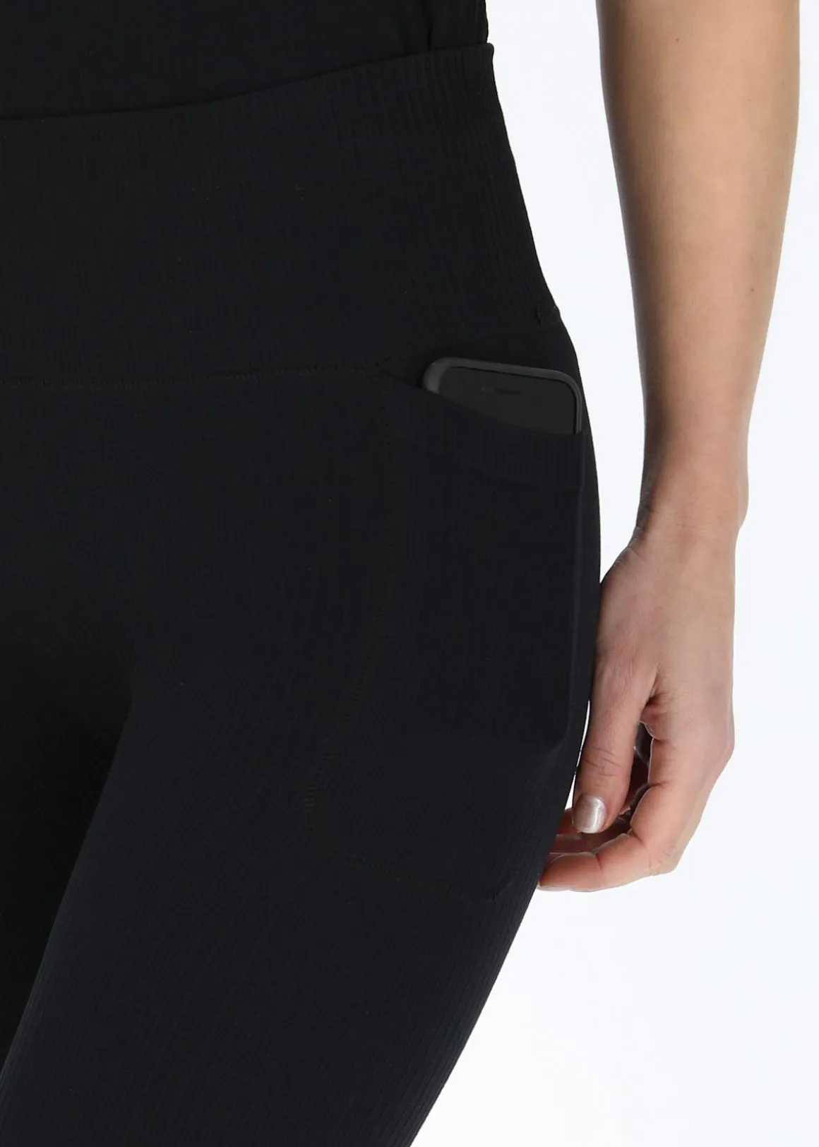 Ribbed Seamless Short Tights W