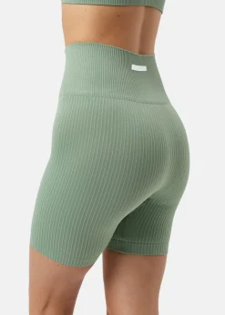 STUDIO SEAMLESS RIBBED SHORTS