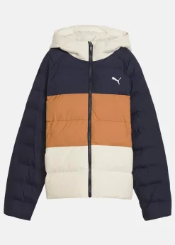 Synthetic Hooded Puffer Jacket