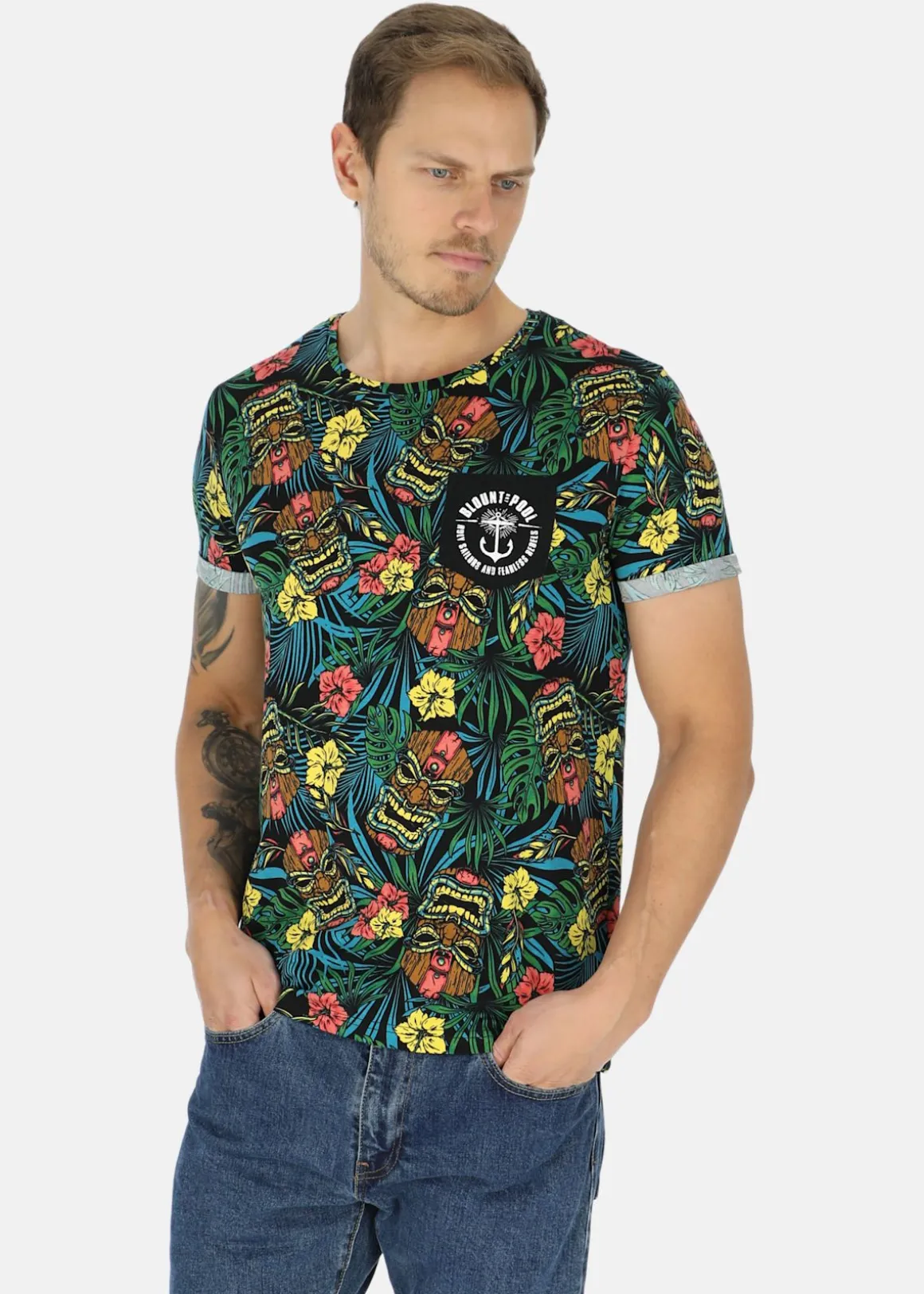 Tropical Pocket Tee