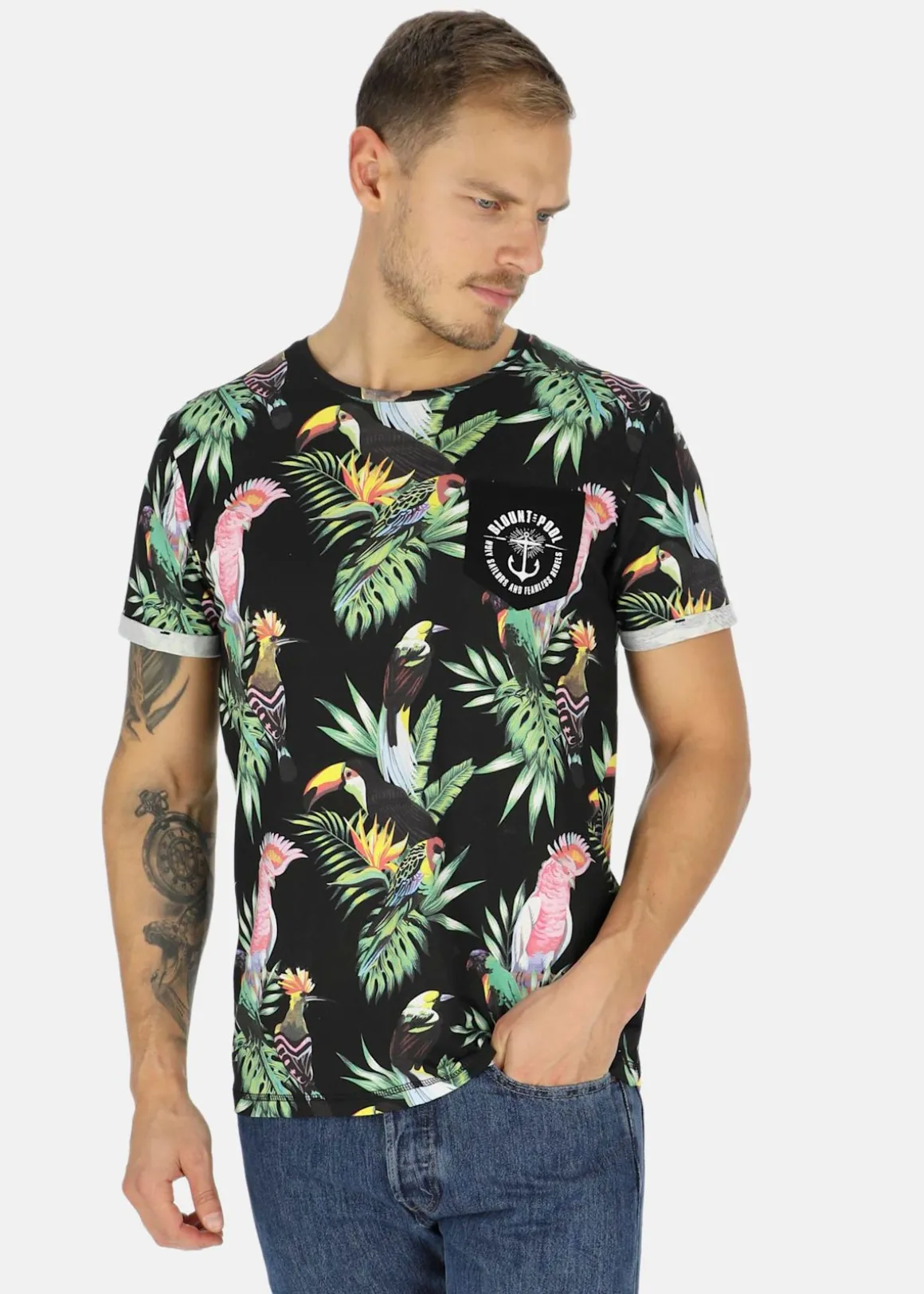 Tropical Pocket Tee