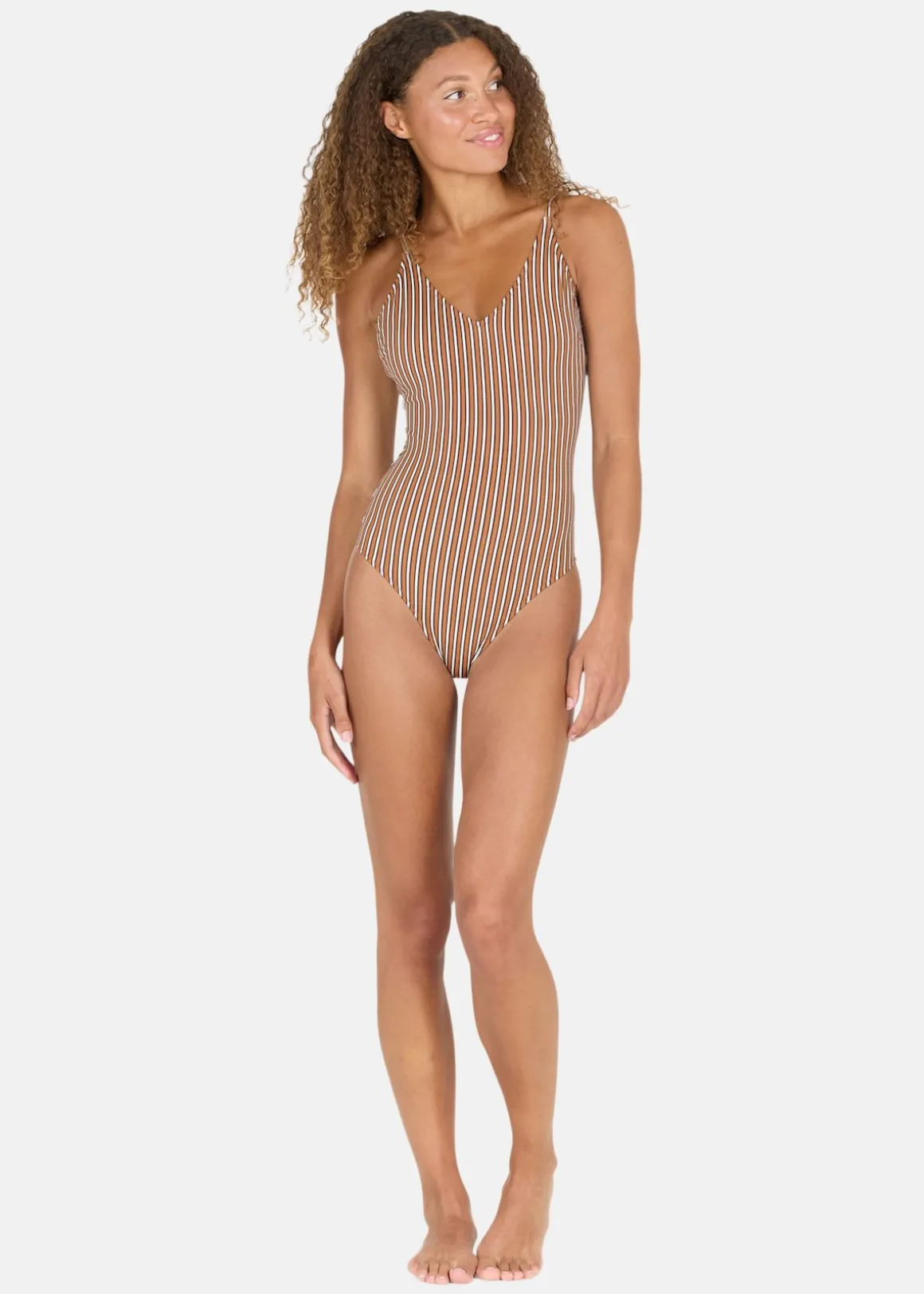 Ulanda W Print Plunge Swimsuit