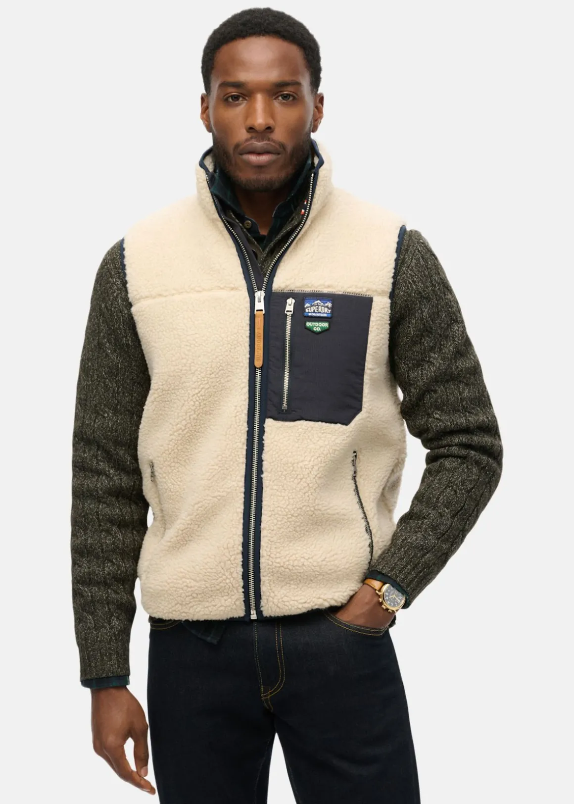 VINTAGE RETRO FLEECE GILET