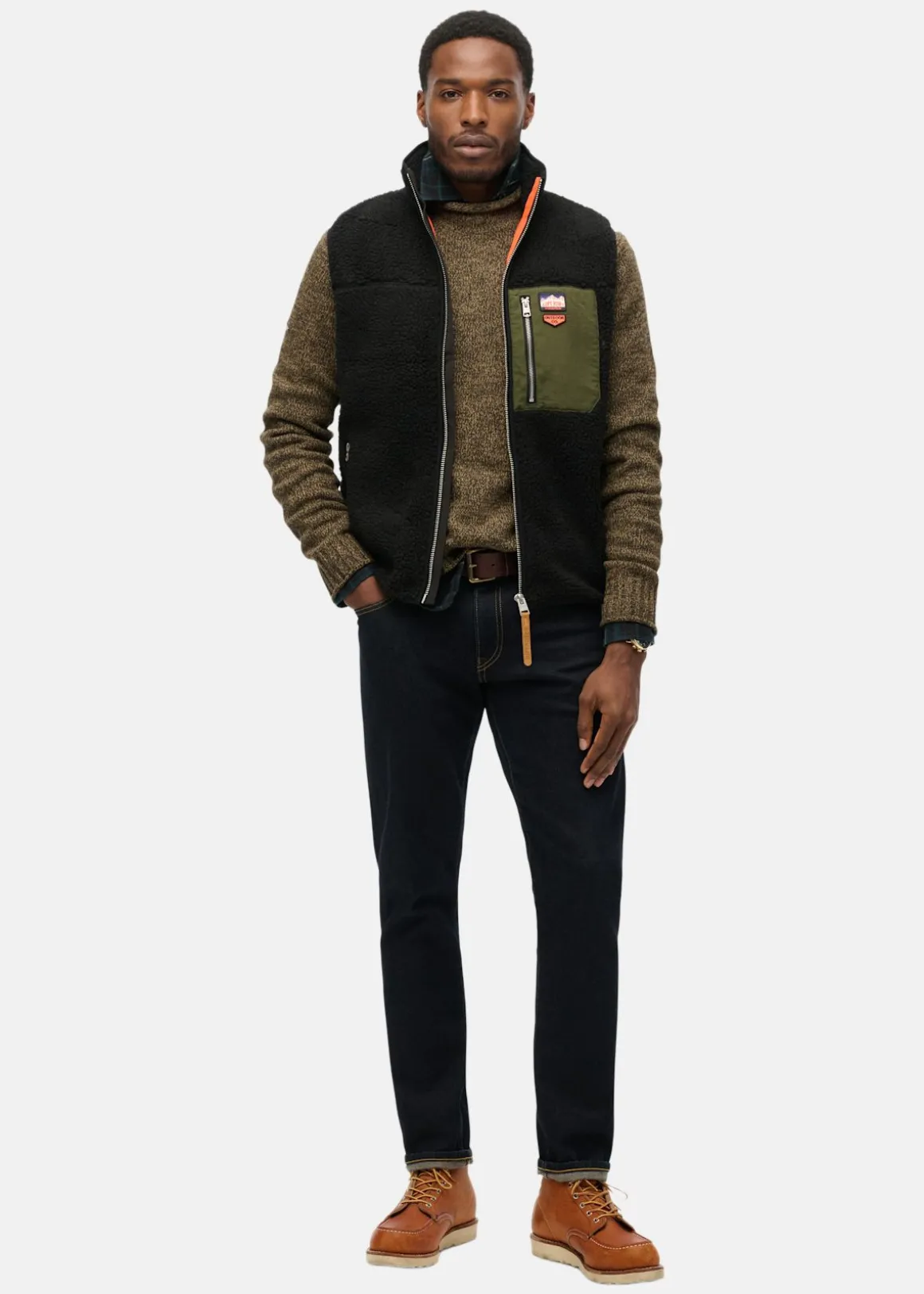 VINTAGE RETRO FLEECE GILET